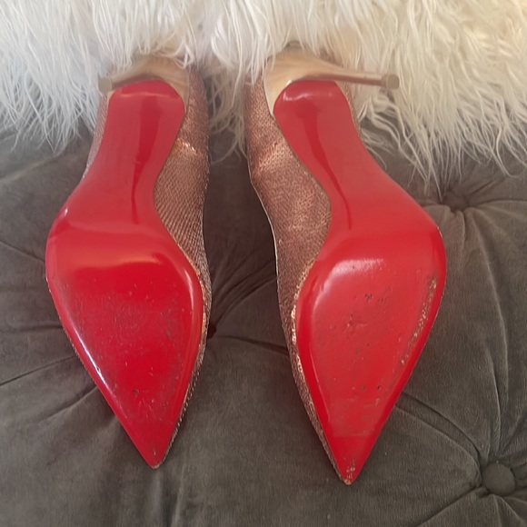 Christian Louboutins - Rose Gold Sequin - Picture 11 of 13